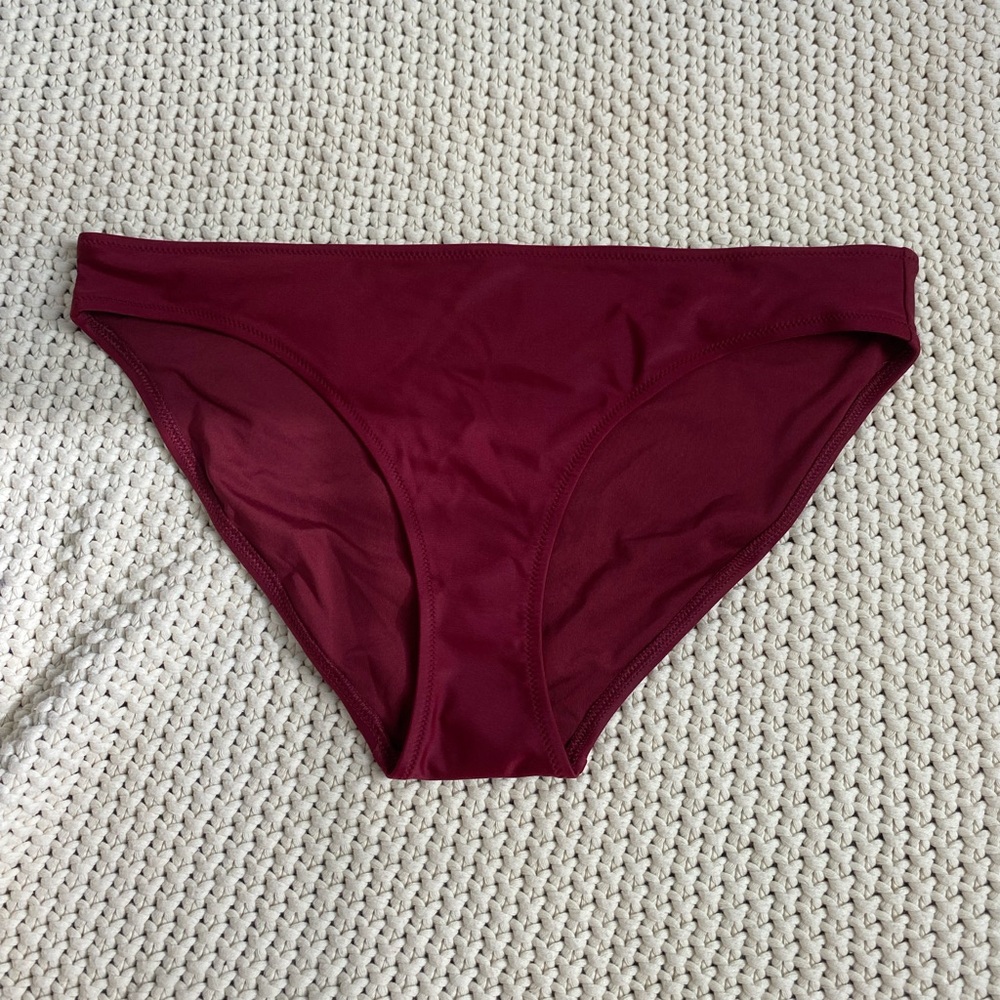 Aerie Deep Red Bikini Bottom